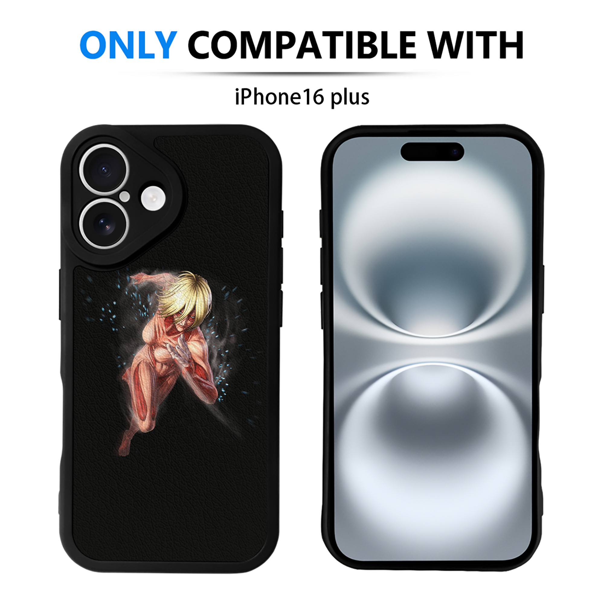 （画像用） 進撃の巨人 Attack on Titan 【iPhone 16シリーズ対応】シリコンスマホケース（レザー調） 材質：シリコン